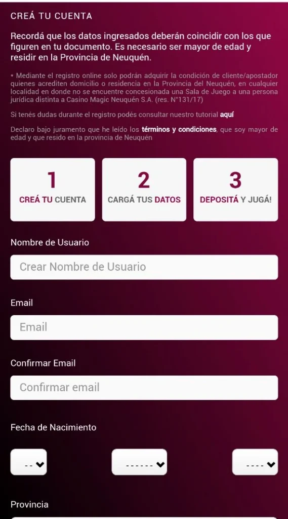 Winng Casino Magic Online app